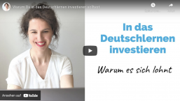 Warum Du in das Deutschlernen investieren solltest