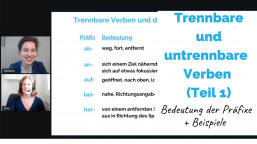 Trennbare Verben | C1/C2